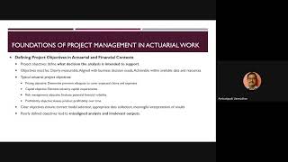 Project Management for Actuaries
