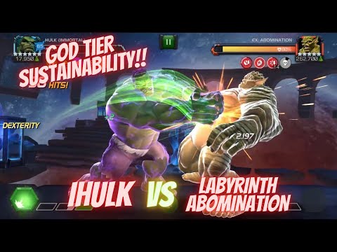IHULK vs LABYRINTH ABOMINATION. GOD TIER SUSTAINABILITY + DAMAGE