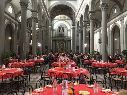 Pranzo di Natale 2018: il Cardinale Betori con i più bisognosi grazie alla Comunità di Sant'Egidio