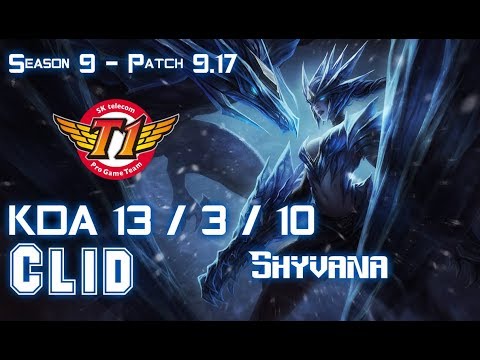 SKT T1 Clid SHYVANA vs ELISE Jungle - Patch 9.17 KR Ranked