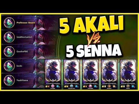 Five Akali One-Tricks Play ONE-FOR-ALL Together... 5 Shrouds. 20 Dashes. - League of Legends