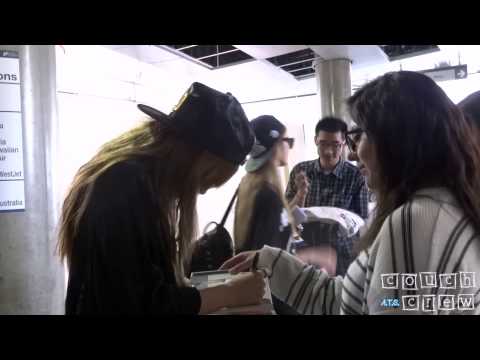130523 T-ara N4 Hyomin + Jiyeon @ LAX