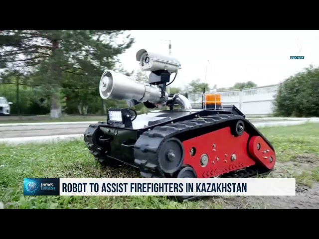 Казакстанда өрттү өчүрүүгө робот-жардамчы көмөктөшөт
