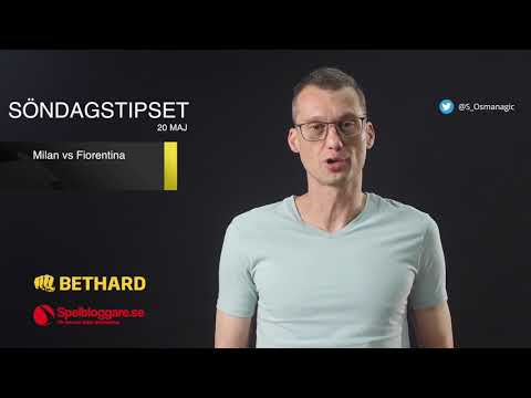 Speltips 20/5: Milan - Fiorentina & Lazio - Inter