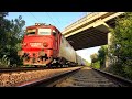 Trenurile R 8014 și R 8023 Fetești București Obor RETUR Trec în Viteză La Brănești Ilfov 02 0