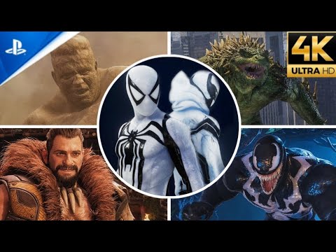 Anti-Venom Suit vs All Bosses Fight (Ultimate Difficulty) - Spider-Man 2 PS5 (4K)