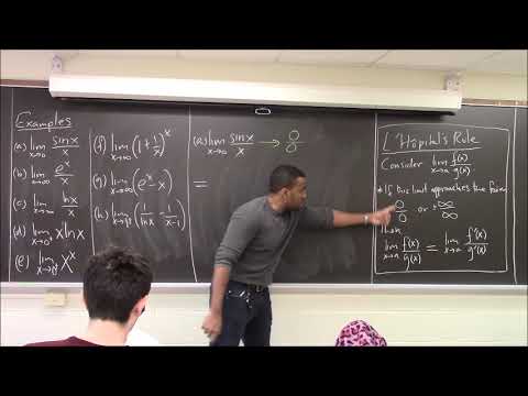 Math 1206-R04 Lecture 17 - Indeterminate forms and L'Hôpital's Rule