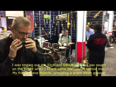 MIDI HARMONICA & SNARE DRUM - Brendan Power (Lekholm DM48) with Steve Malerbi  - NAMM 2020
