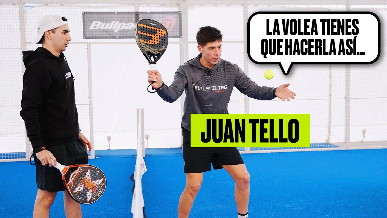 Volley technique: tip position and body movement