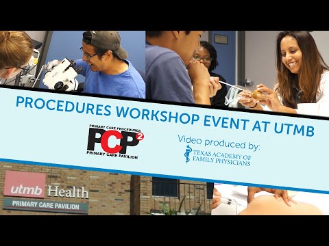 Procedures Workshop at UTMB | PCP AT THE PCP