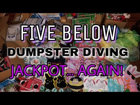 $20,000 FIVE BELOW DUMPSTER DIVING JACKPOT! We got CAUGHT by an EMPLOYEE!