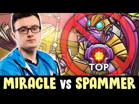 Miracle picked SIGNATURE w33 hero vs TOP SPAMMER Tinker on mid