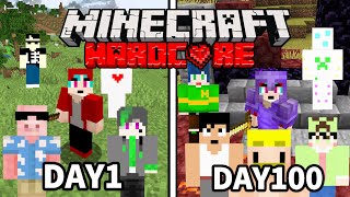 【マインクラフト】１０人でハードコアの世界を１００日間過ごしたらヤバすぎたwww【100days】【Minecraft】【マルチ】