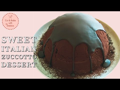 Sweet Italian Zuccotto Dessert - Zuccotto Di Pandoro