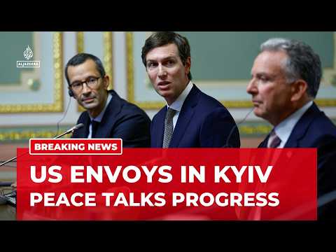 US envoys Kushner and Witkoff 'very encouraged' by talks in Kyiv and 'look forward to more progress'