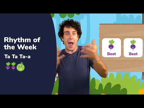 Rhythm of the Week #3 - Beet Beet Melon (Ta Ta Ta-a) w/ Mr. Rob - Rhythm Activity for Kids
