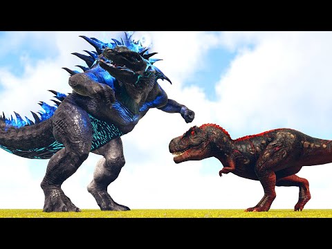 GOJIRAN vs. EXTINCTION CORE APEX DINOS | ARK Kaiju Battle 🦎