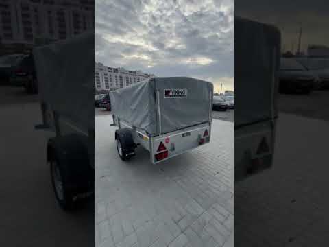 фото прицеп для автомобиля викинг 1325 борт 370мм с тентом с каркасом 700мм 0