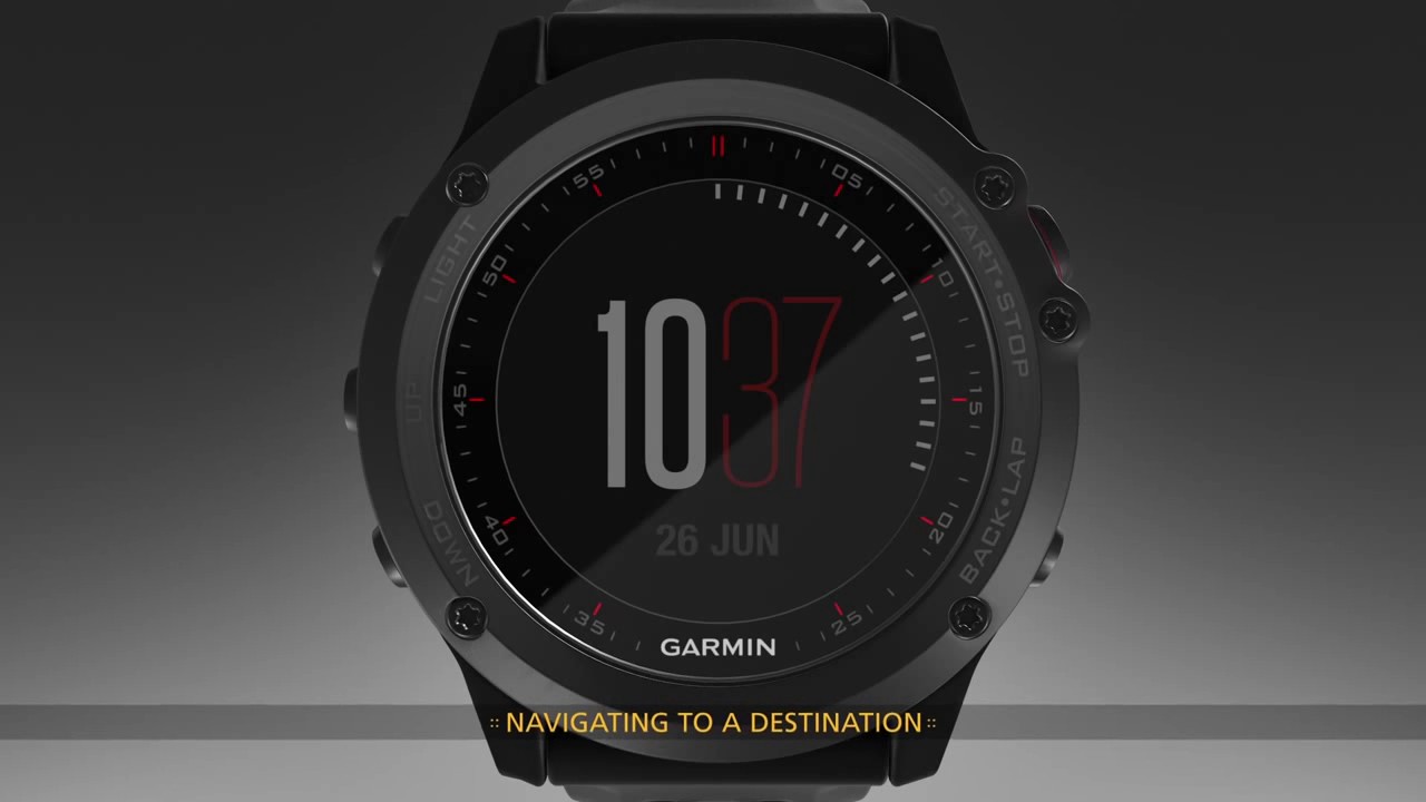 Garmin Fenix 3 GPS Navigating Guide