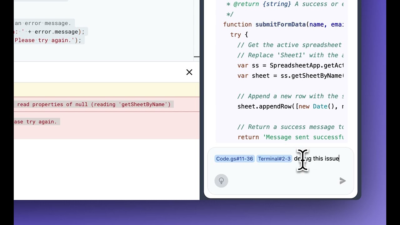 Multi-File Support + Add To Chat Support in Google Apps Script Copilot