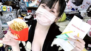 マクドナルド新作🍟シャカシャカポテト「ローストガーリックバター」味！| McDonald’s Shaka Shaka Fries — Roasted Garlic Butter.🕗1007📺