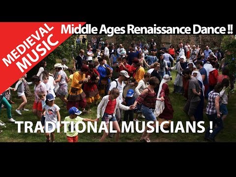 Medieval Music.Renaissance dance in a Castle in France in the Loire Valley ! Hurryken Production Video