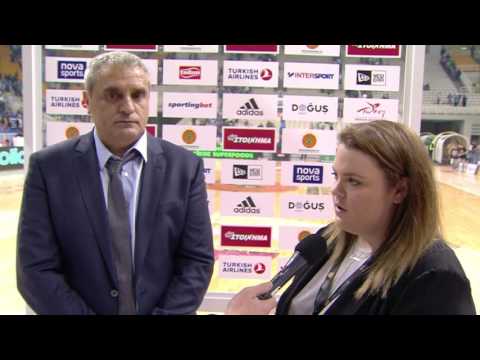 Post-game interview: Coach Pedoulakis, Panathinaikos Superfoods Athens 