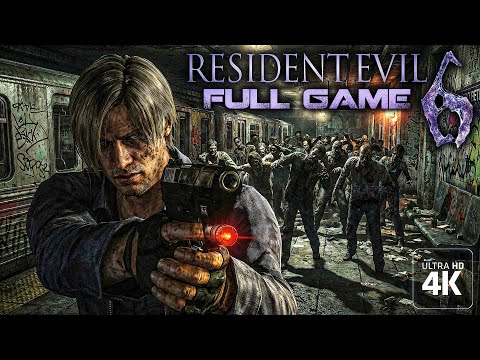 Resident Evil 6｜Leon S. Kennedy Campaign｜Full Game｜4K