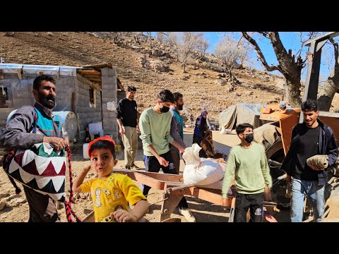 🛖🚜"Amir's Family Plows Their Farm, Plants Wheat, and Builds an Indoor Water Pump Station!"