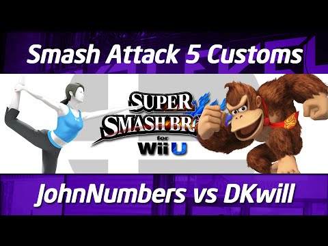 Smash Attack 5 - SSB4 Customs - Losers Final - Ho3K JohnNumbers vs iQHQ DA DKwill