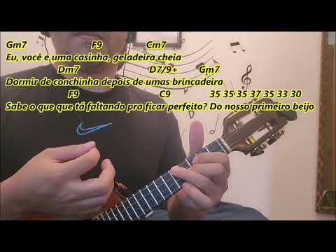 Nosso primeiro beijo Glória Groove CIFRA ORIGINAL E SIMPLIFICADA