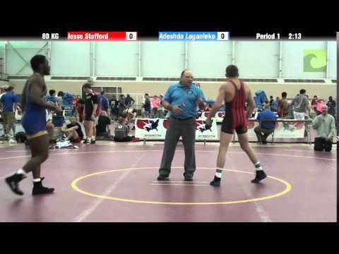 Men`s Freestyle 80 KG Jesse Stafford vs. Adeshda Loganleko