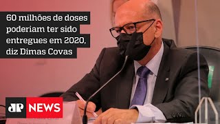 Dimas Covas relata recusas do governo por vacinas em depoimento na CPI