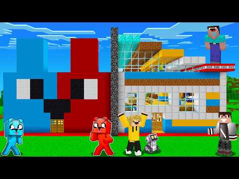 POŁOWA DOMU LUCZEK i PIMPEK vs WOJANOWICE w Minecraft!