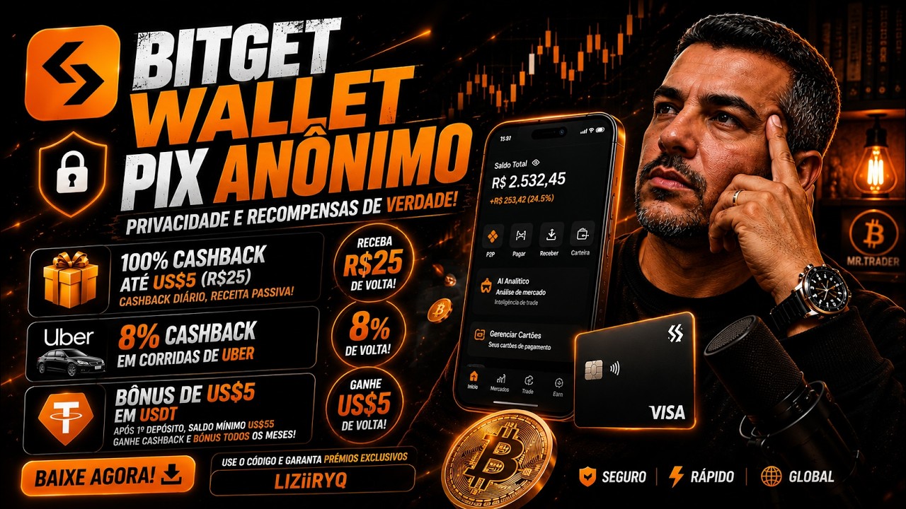BitGet Wallet cartão cripto com 3% cashback e Pix anônimo: Vale a Pena?