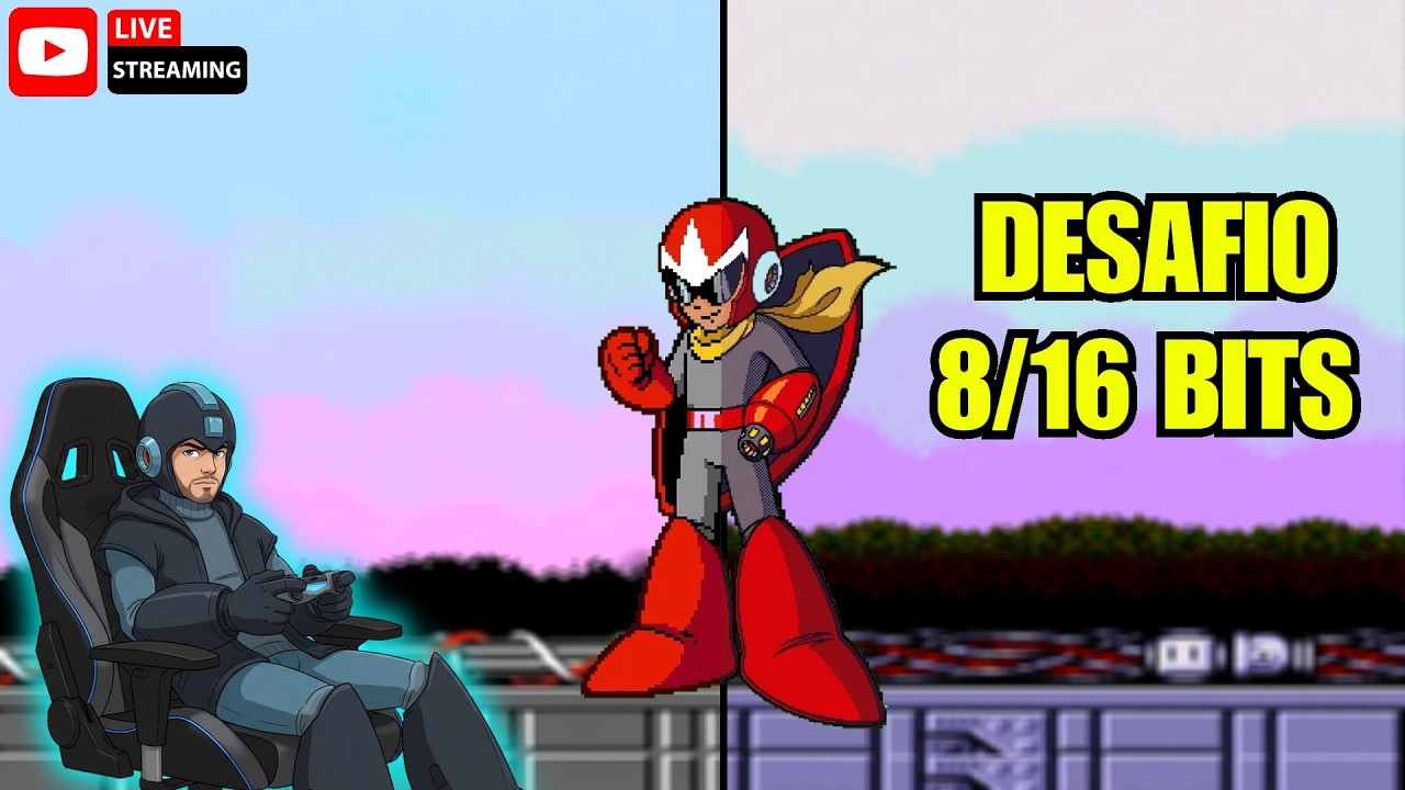 MEGA MAN 3: NES vs MEGA DRIVE! Consigo zerar as duas versões ao vivo? 🤖🔥(VERSÂO NES)