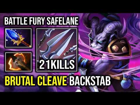 How to Play Hyper Safelane Carry RIKI with Battle Fury AoE Trick of Trade Backstab Multiplier Dota 2