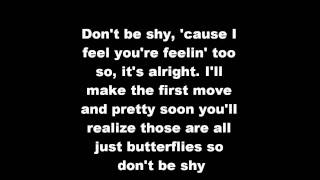 Burnham-Don&#39;t Be Shy (lyrics on screen)