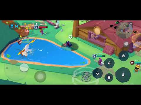 Brawlers vs FLK vs Warriors! Jack buffed Ravi with Larry sticky tongue pulling items into howl zone!