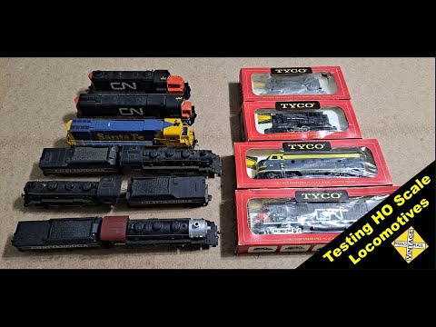 Testing 10 HO Scale Locomotives - Will they run! (Tyco and Pemco)