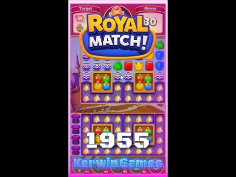 Royal Match Level 1955 - Hard Level - No Boosters Gameplay