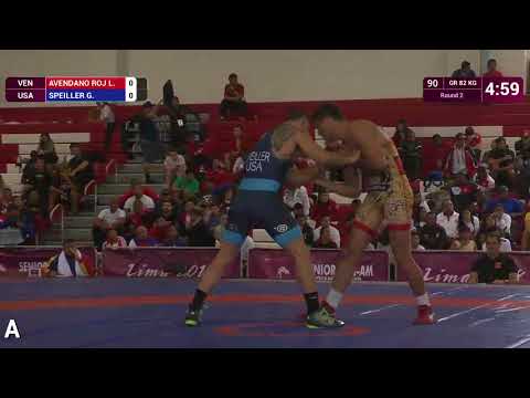 Round 2 GR - 82 kg: L. AVENDANO ROJ (VEN) v. G. SPEILLER (USA)