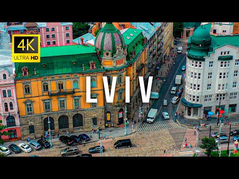 Lviv city, Ukraine 🇺🇦 in 4K Ultra HD | Drone Video