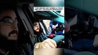 "This driver just signed a ticket and left the police speechless!" #police #cops
