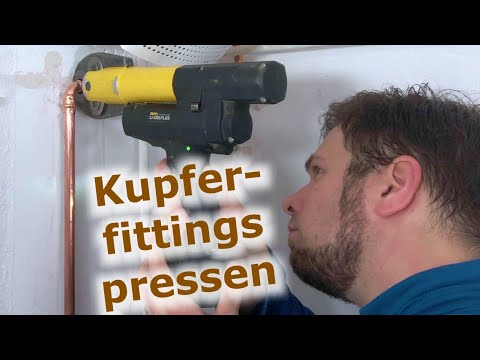Pressing copper fittings: Laying your own water pipe | DIY tutorial