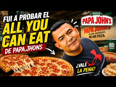 ALL YOU CAN EAT de Papa John’s en El Salvador 🇸🇻🍕  en 2026 