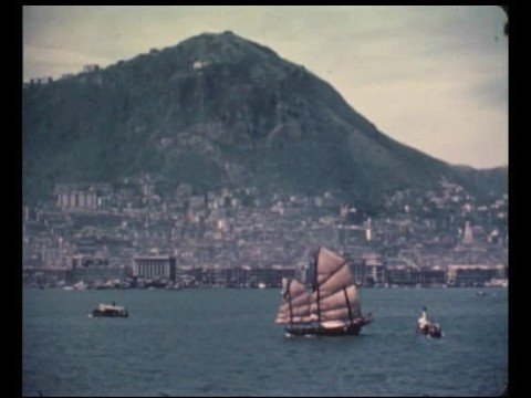 Entering the old Hong Kong harbour in 1960