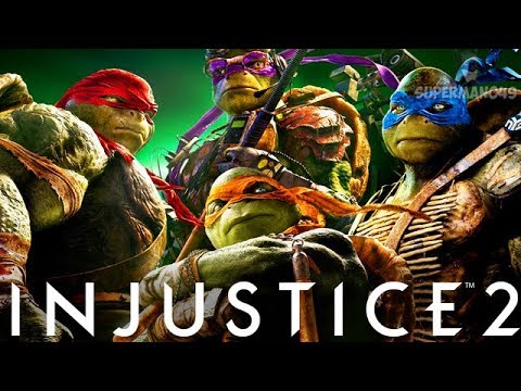 NINJA TURTLES FIGHT AS A TEAM! AWESOME COMBOS - Injustice 2 "Ninja Turtles" Leonardo Gameplay Video