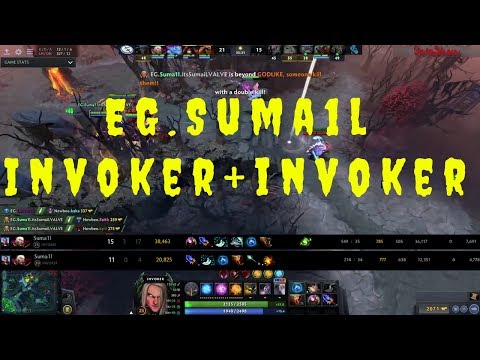 [DotA 2] SumaiL Double Invoker+Invoker DAC EG vs Newbee 26-3 kills| 785 GPM 638 XPM.