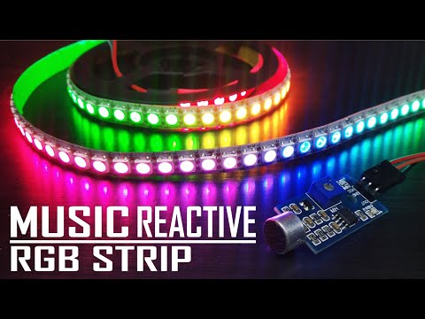 How To Make DIY Music Reactive RGB LED Strip (WS2812B)
